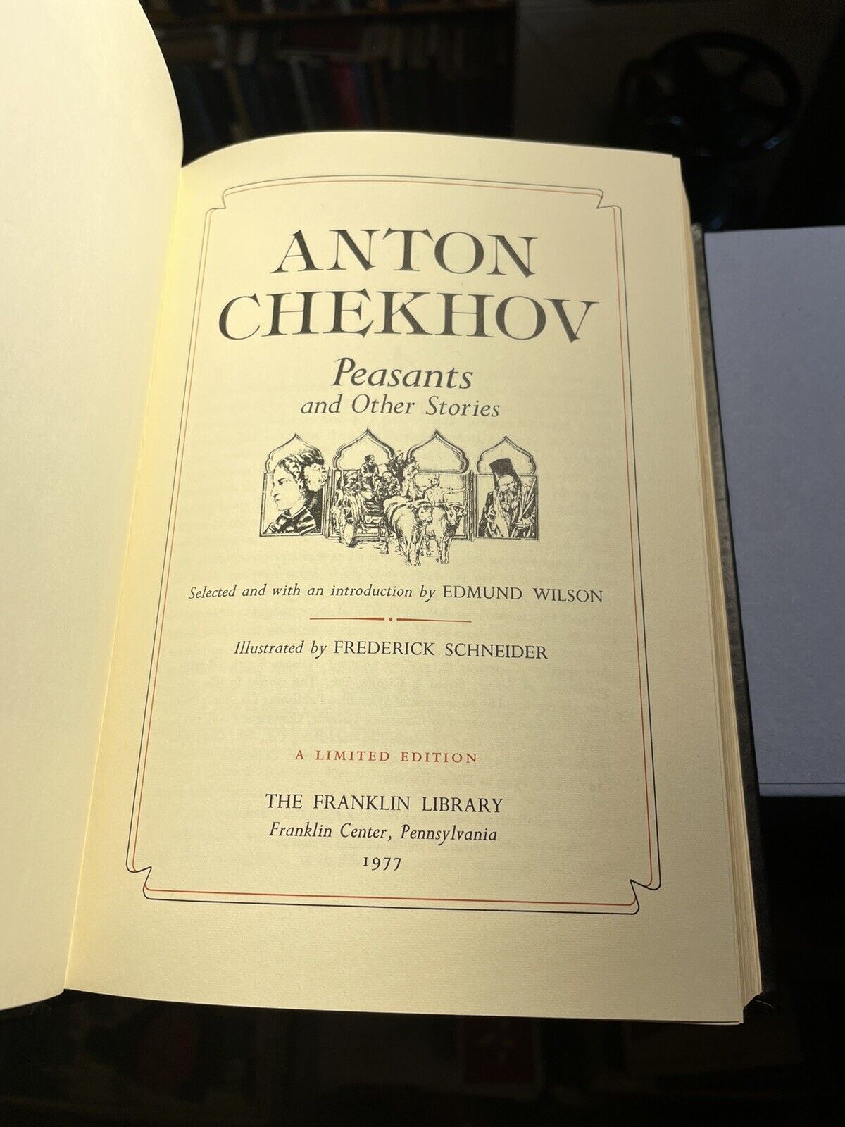 Anton Chekhov : Peasants and Other Stories : The Franklin Library : Leather Ltd