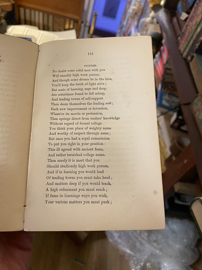 1863 Scottish Victorian Book of Rhymes : Worse than McGonagall : Dundee Scarce