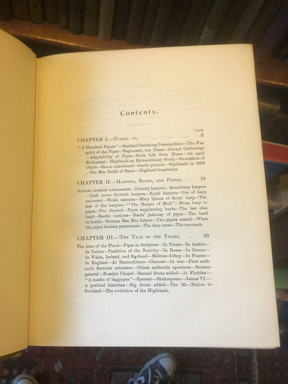 THE HIGHLAND BAGPIPE Its History Literature &amp; Music W L MANSON Scottish Pipers