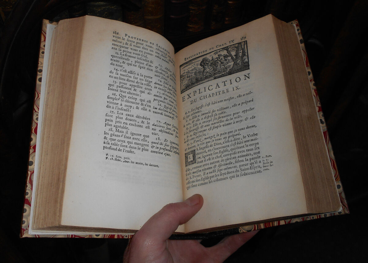 1695 Proverbes de Salomon - (Solomon son of David) Proverbs in Latin & French