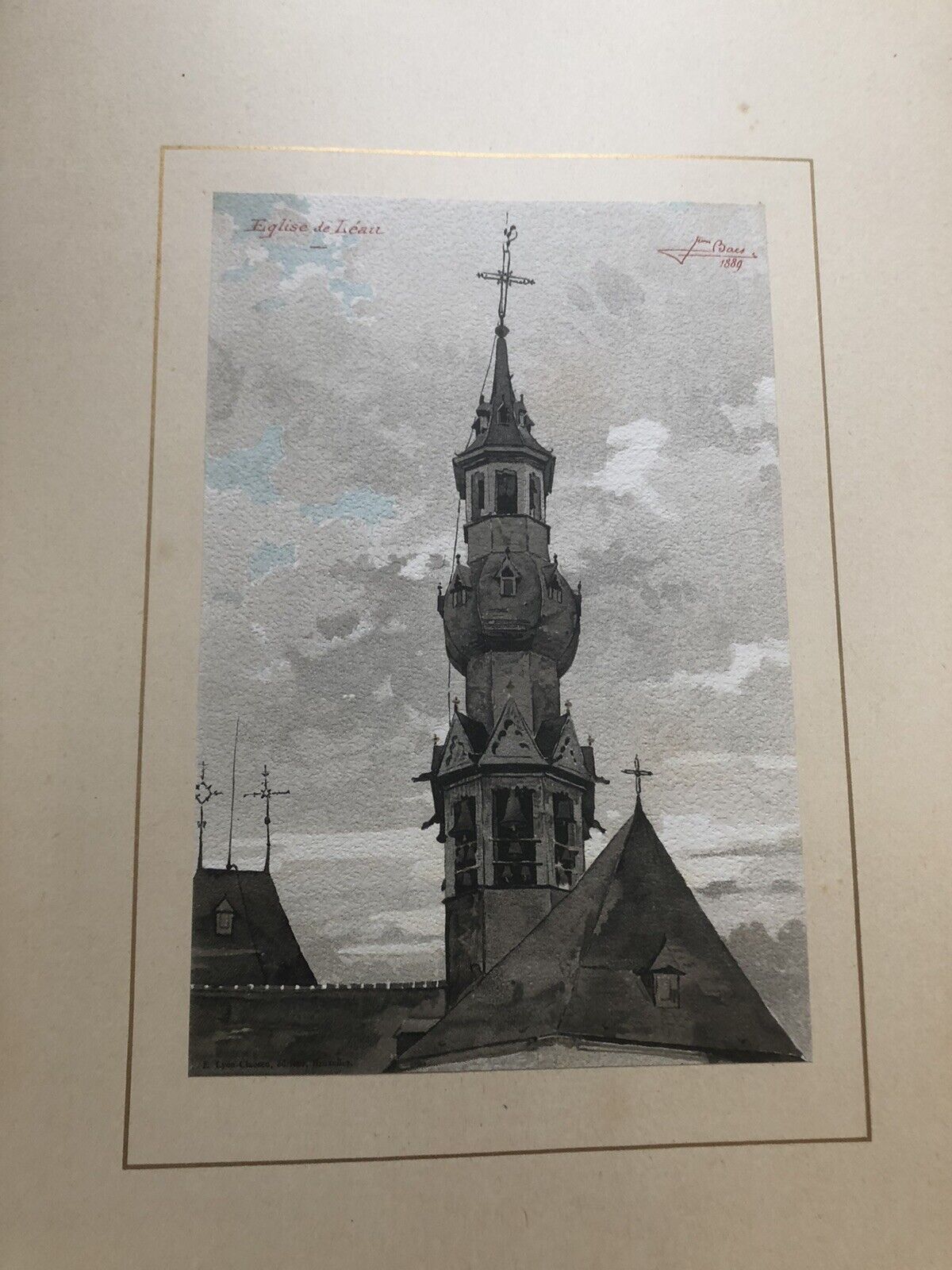 1891 Tours et Tourelles Historiques de la Belgique : Mr Jean Baes Architect