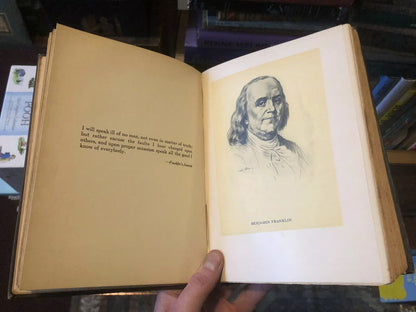 1916 Little Journeys to the Homes of Great Statesmen - Unusual Embossed Binding
