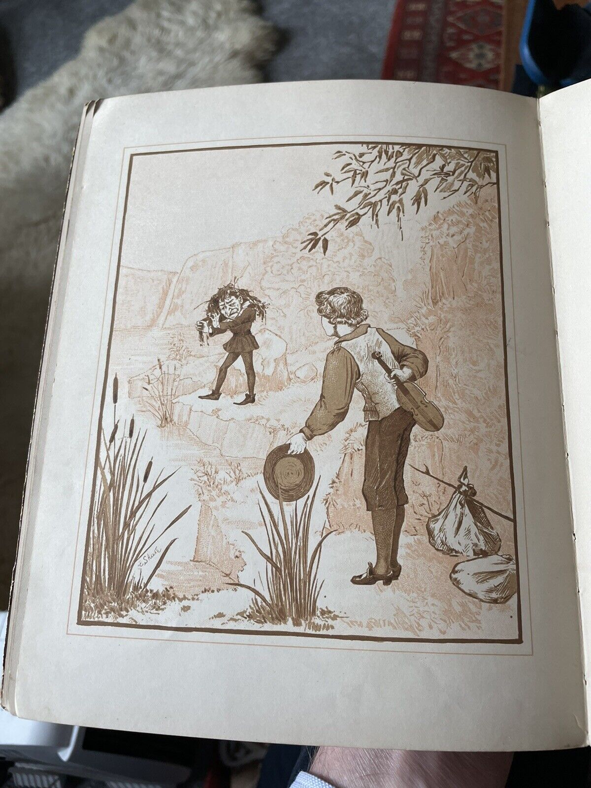1880s German FAIRY TALE Kelpie’s Fiddle Bow : Victorian Childrens Illustrated