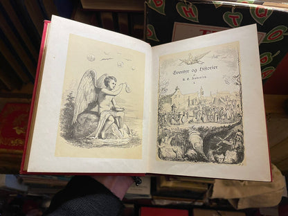 1893 ANDERSEN'S FAIRY TALES Illustrated DANISH LANGUAGE : GILT BINDINGS (VGC)