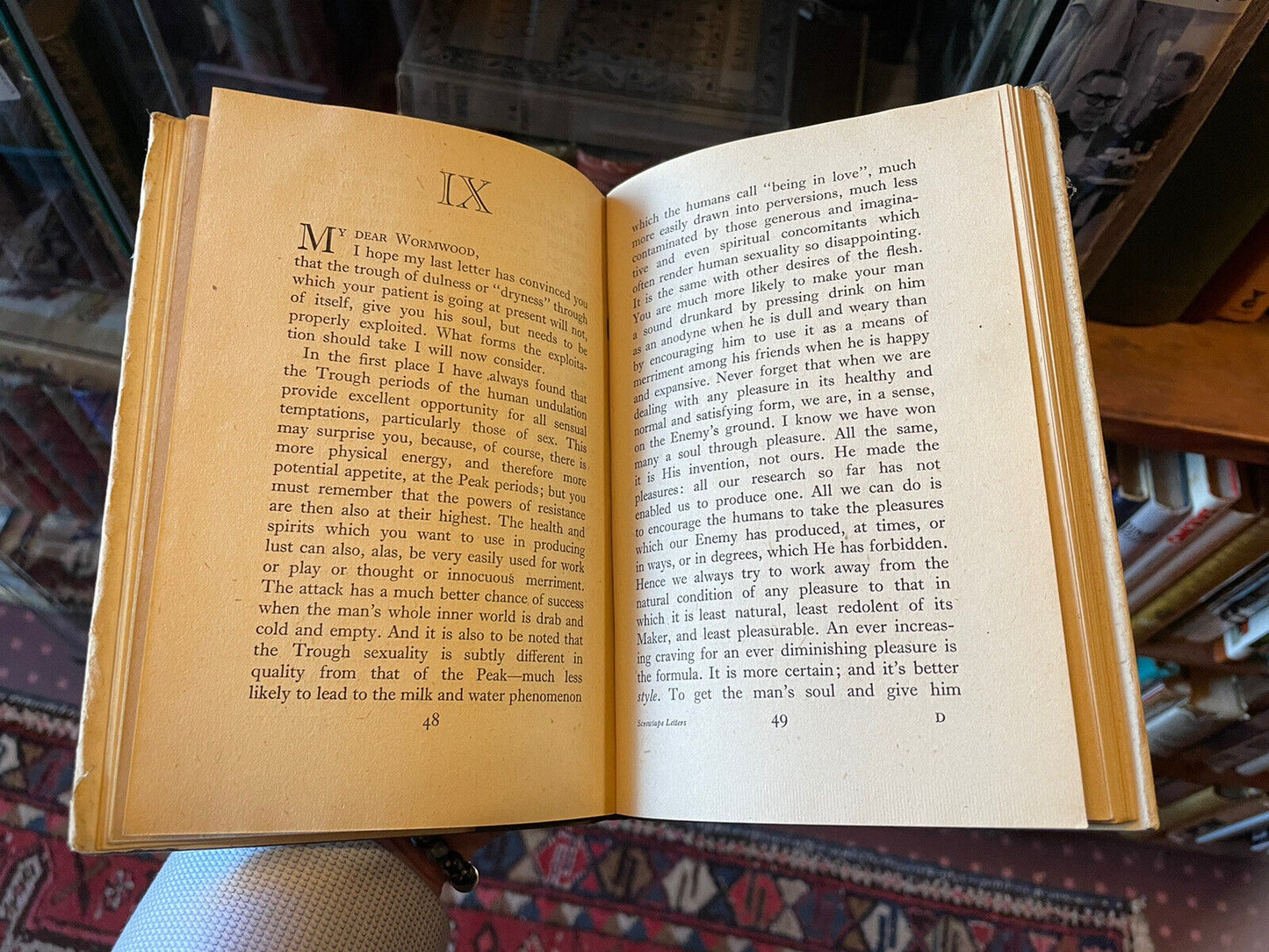 THE SCREWTAPE LETTERS - C S Lewis - SECOND EDITION in DUST JACKET  (March 1942)