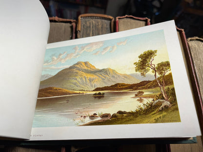 12 Chromolithograph Views : The Trosachs & Loch Katrine Scotland Tourist 1882
