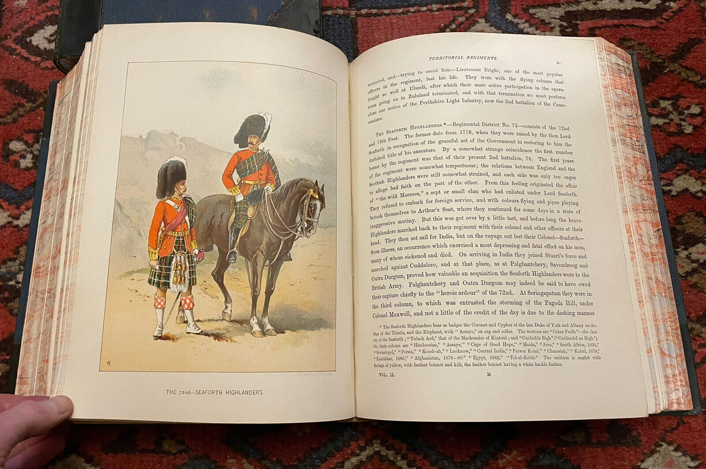 The British Army : Indian &amp; Colonial Forces : Queen's Military Regiments c1880