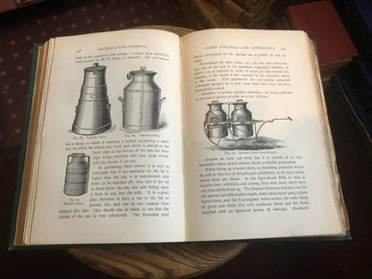 1885 BRITISH DAIRY FARMING James Long MILK CREAM BUTTER CHEESE CURDS & WHEY