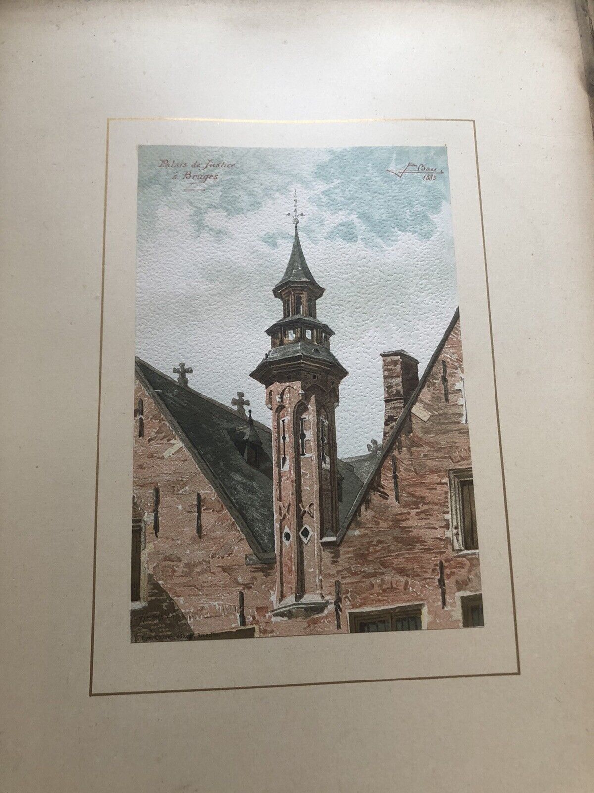 1891 Tours et Tourelles Historiques de la Belgique : Mr Jean Baes Architect