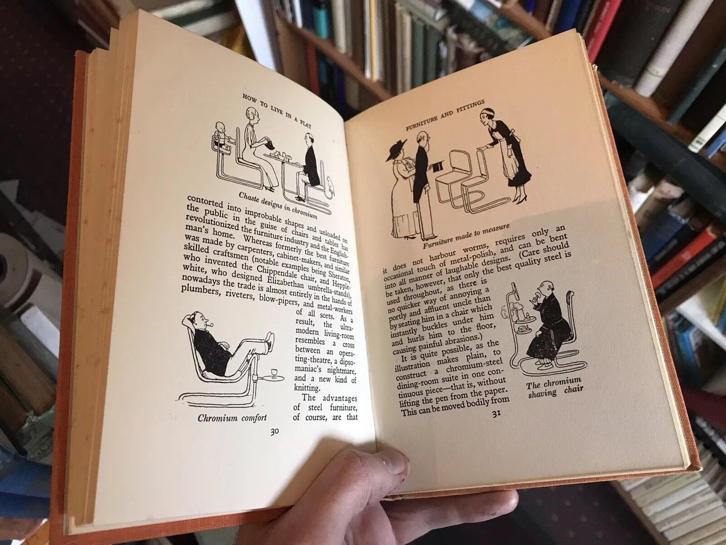 1938 HOW TO LIVE IN A FLAT - W Heath Robinson &amp; K R G Browne - Illustrated