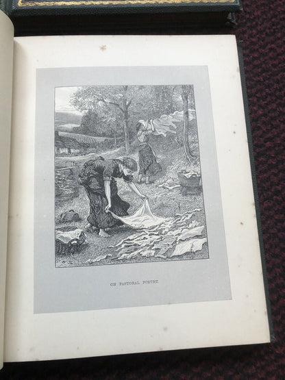 THE NATIONAL BURNS (4 Vols) Robert Burns SCOTTISH POEMS Scotland FINE BINDINGS