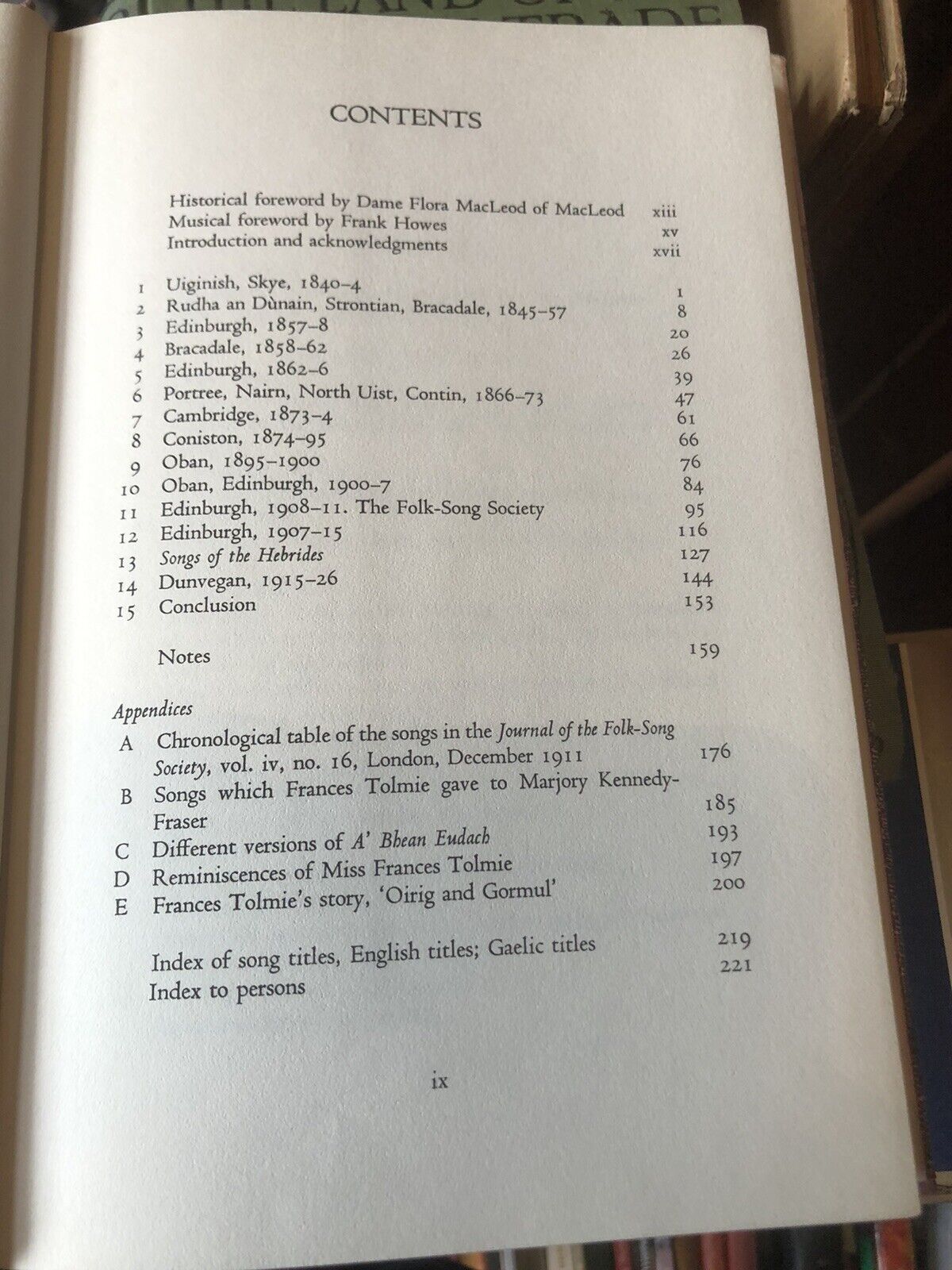 THE OLD SONGS OF SKYE : Frances Tolmie and her Circle ETHEL BASSIN Scotland 1977